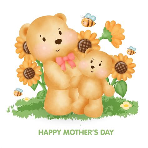 happy mother's day teddy bear images